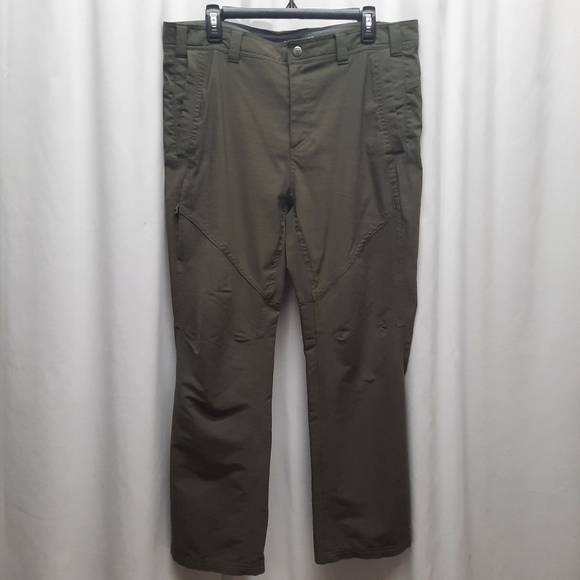 Columbia Men's Omni Shade Sun Protection Nylon Pants Outdoor Green Size 36x30 - Picture 1 of 12